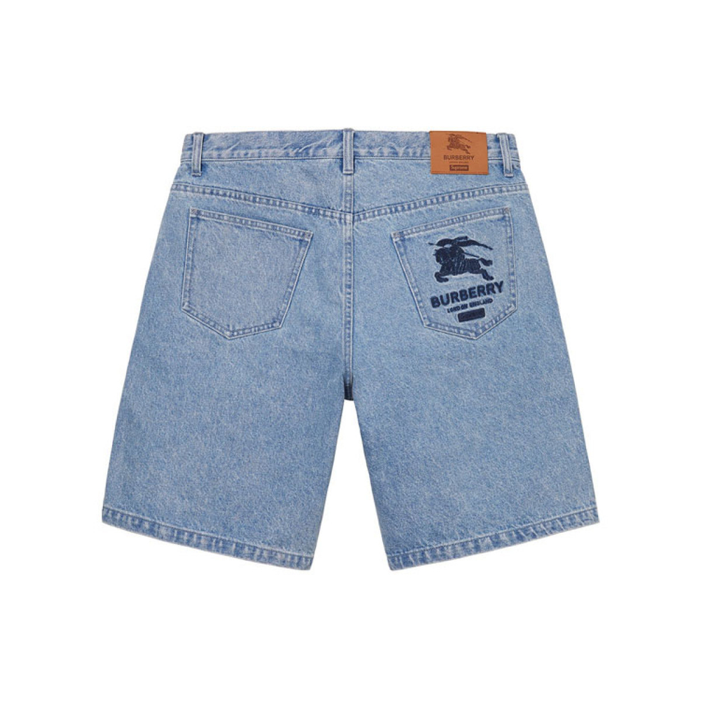 Supreme SS22 Week 3 x Burberry Denim Short Logo