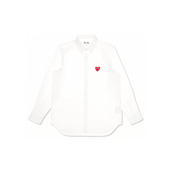 CDG Play Red Emblem Button Down