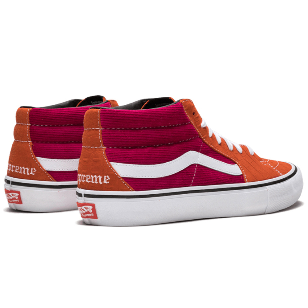 Supreme x Vans SK8 Croc Corduroy Fuchsia