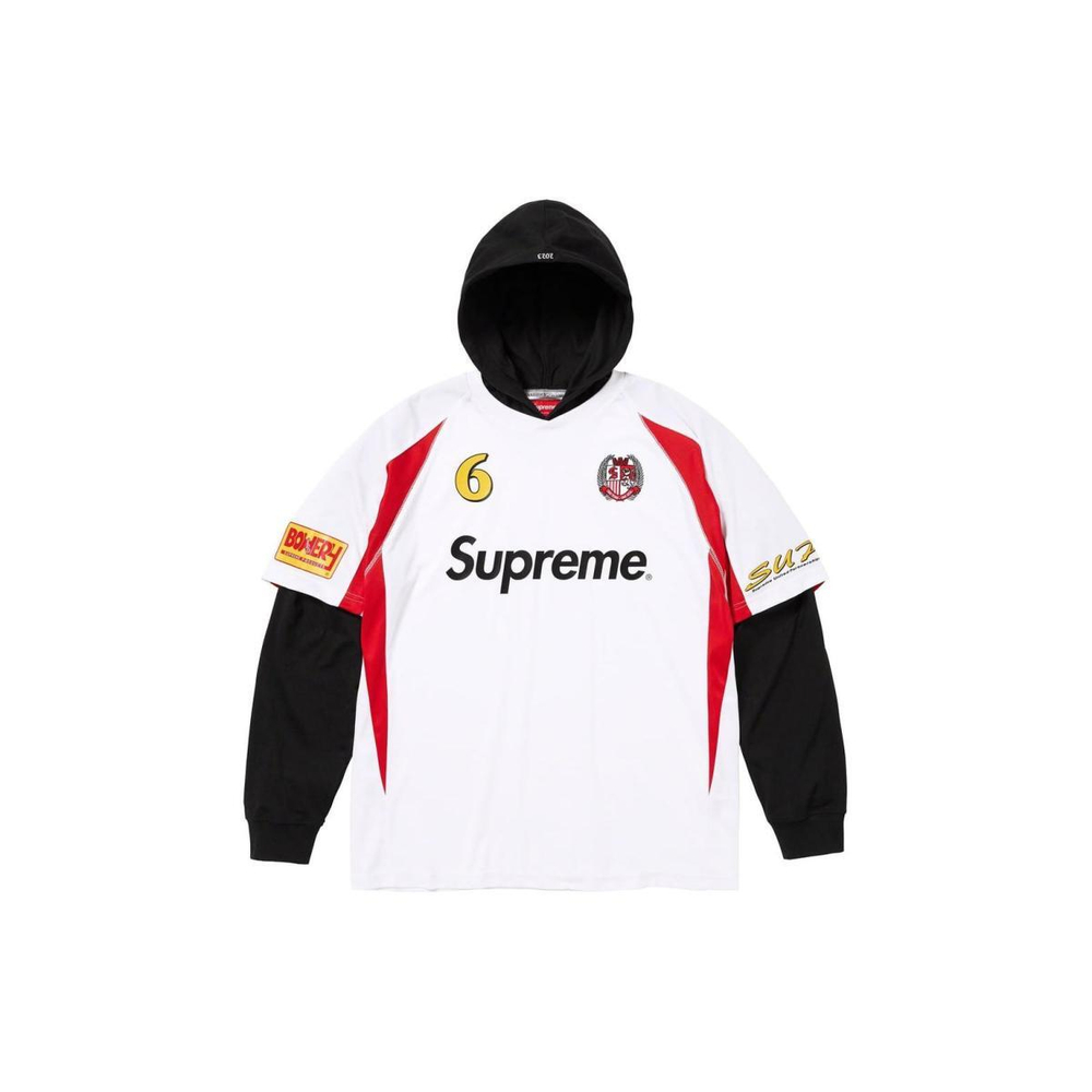 Supreme FW23 WEEK1 HOODED SOCCER JERSEY Logo 6