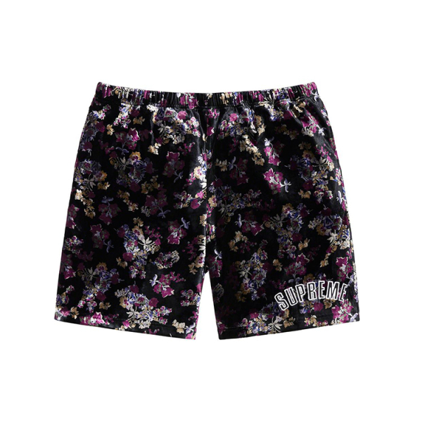 Supreme FW19 Week 1 Floral Velour Short