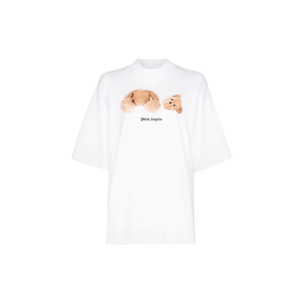 PALM ANGELS Pink Bear S/S T-shirt logo T