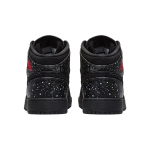 Jordan Air Jordan 1 Mid Black Rush Pink White Splatter