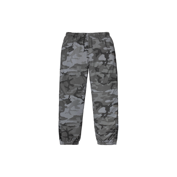 Supreme FW18 Reflective Camo Warm Up Pant Snow Camo