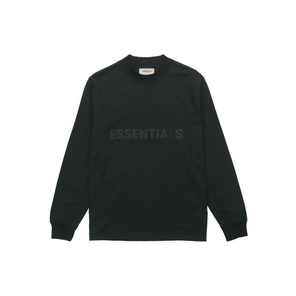 Fear of God Essentials FW20 Logo Long Sleeve T-Shirt Black T