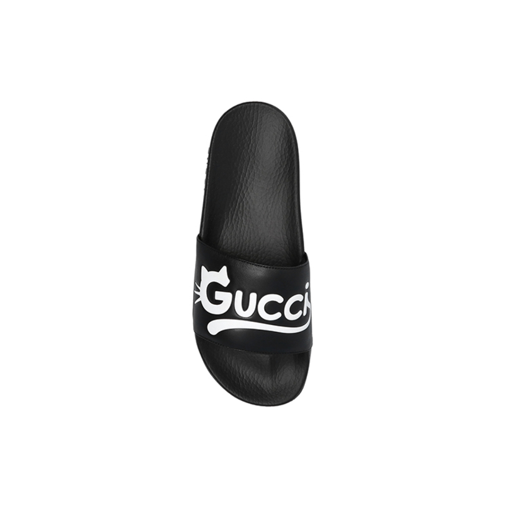 GUCCI White Pursuit Slides