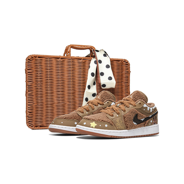 【 】 Jordan Air Jordan 1 Low Utility"Teddy Bear" GS