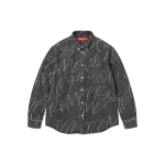 Supreme FW23 WEEK8 HANDWRITING JACQUARD DENIM SHIRT
