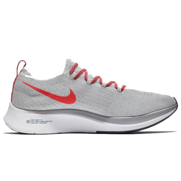 Nike Zoom Fly 1 Flyknit Pure Platinum Bright Crimson