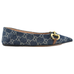 GUCCI Ballet Flat With Horsebit GG