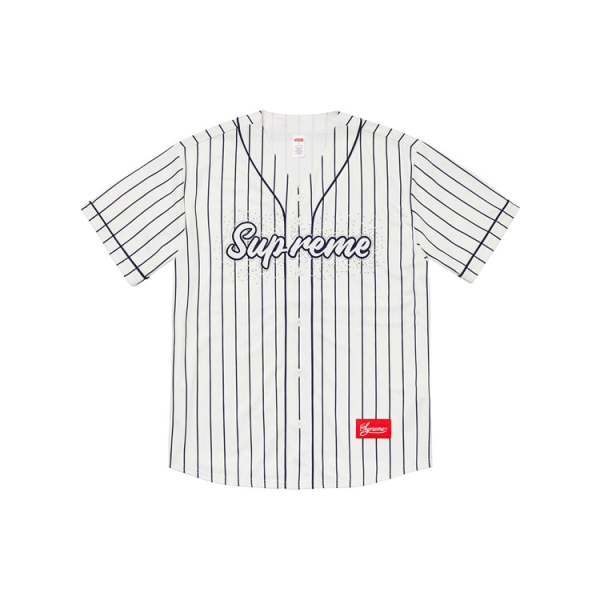 Supreme SS20 Week 14 Rhinestone Baseball Jersey