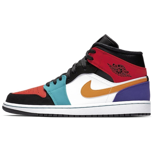 Jordan Air Jordan 1 Mid White/Red/Multi