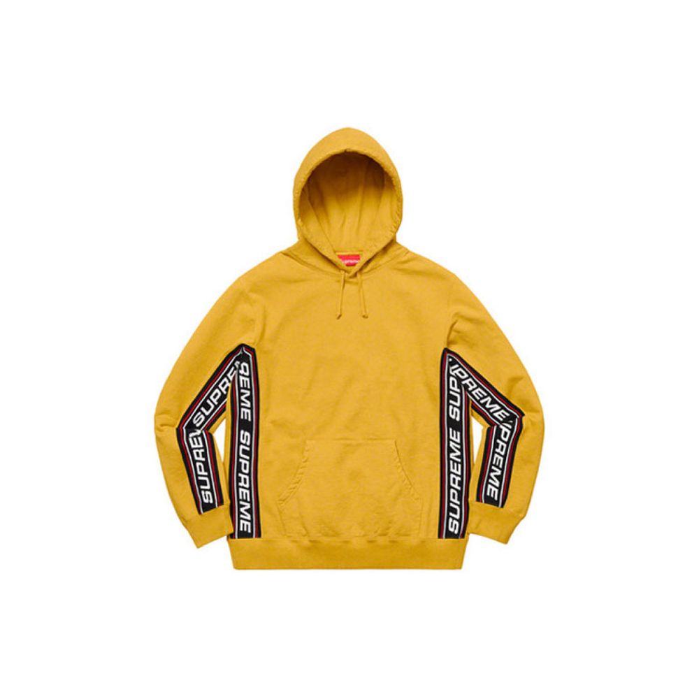 Supreme FW19 Week 3 Text Rib Hooded Sweatshirt logo
