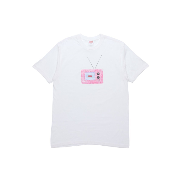 Supreme SS18 TV Tee White T
