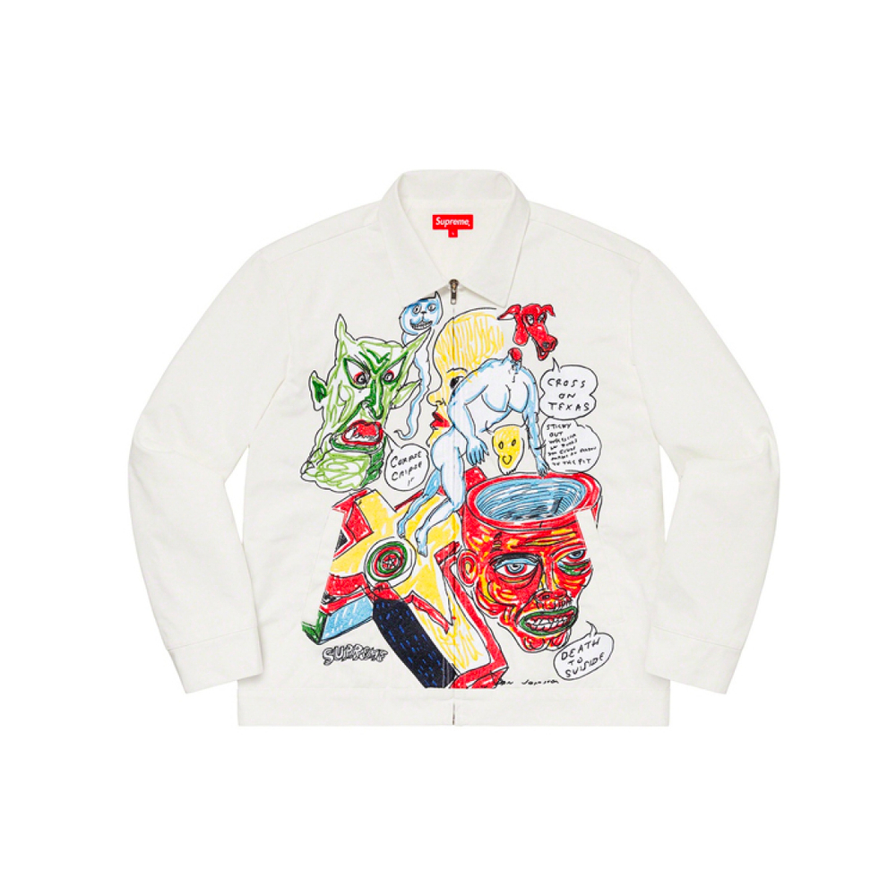 Supreme SS20 Week 12 x Daniel Johnston Embroidered Work Jacket