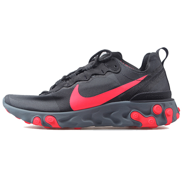 Nike React Element 55 Black Solar Red