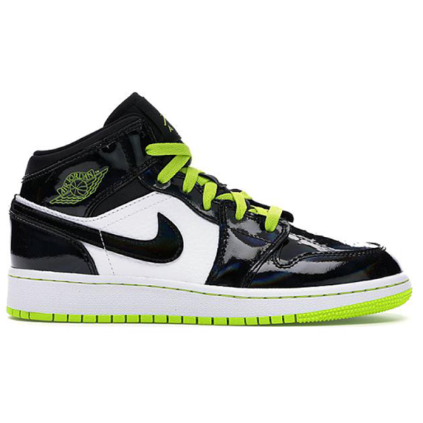 Jordan Air Jordan 1 Mid Black Cyber Mystic Green