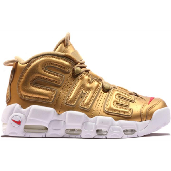 Supreme x Nike Air More Uptempo Metallic Gold