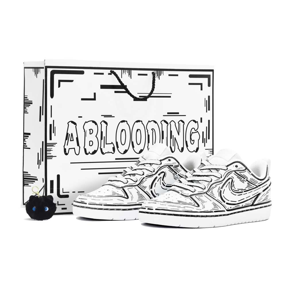 【 】 Nike Court Borough ABLOODING GS