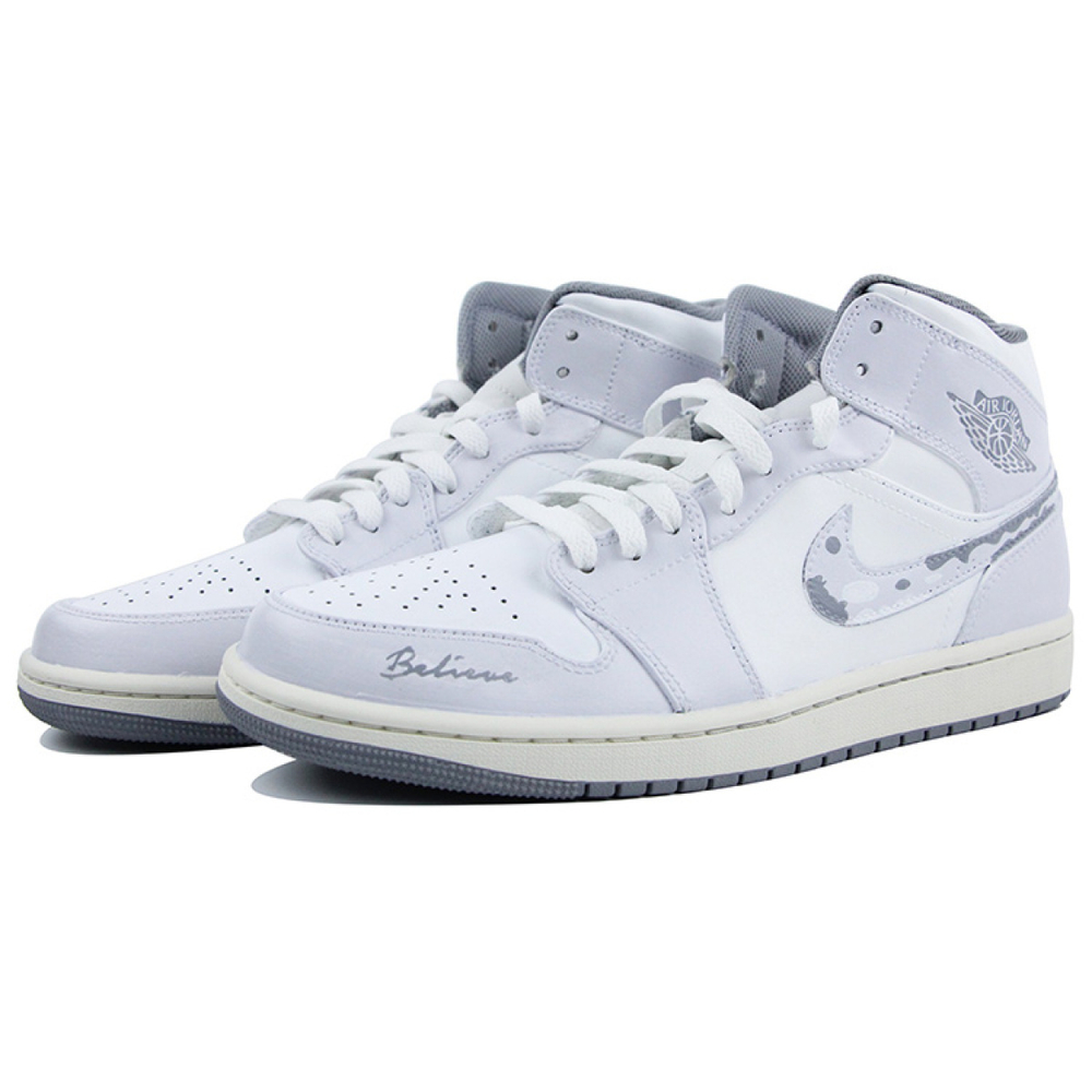 【 】 Jordan Air Jordan 1 Mid Vintage Grey