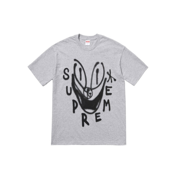 Supreme FW18 Smile Tee Heather Grey T