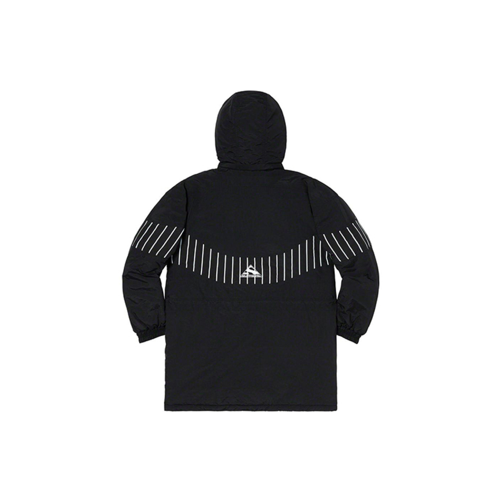 Supreme FW19 Week 13 Pinstripe Panel Sports Parka Black