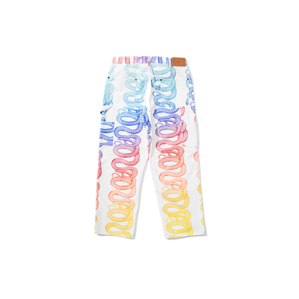 Supreme SS21 Week 4 x HYSTERIC GLAMOUR Snake Double Knee Denim Painter Pant