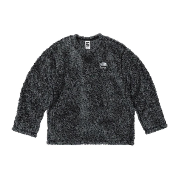 Supreme SS23 x The North Face HIGH PILE FLEECE L/S TOP Logo