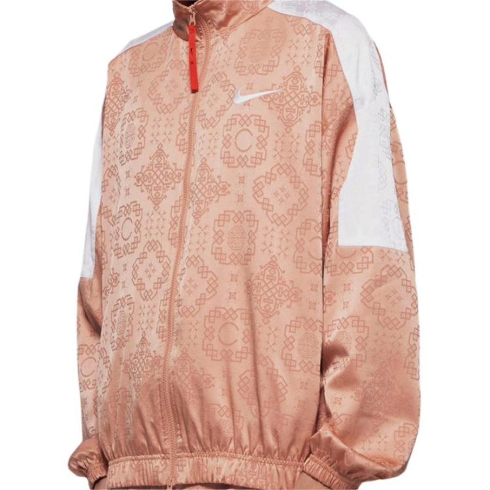 Nike x CLOT Rose Gold Silk Pattern Track Jacket