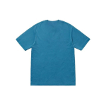 Supreme SS18 Overdyed Pocket Tee Washed Dark Blue Logo T