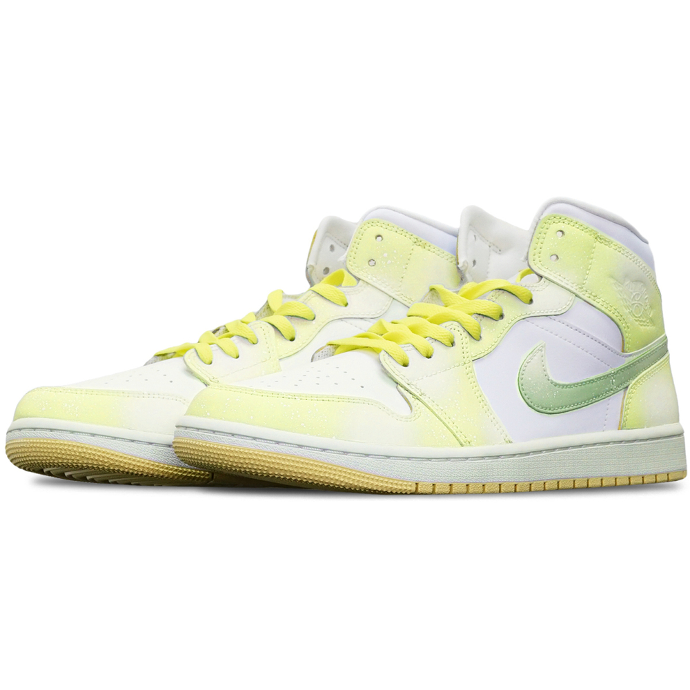 【 】 Jordan Air Jordan 1 Mid Lemon Wash