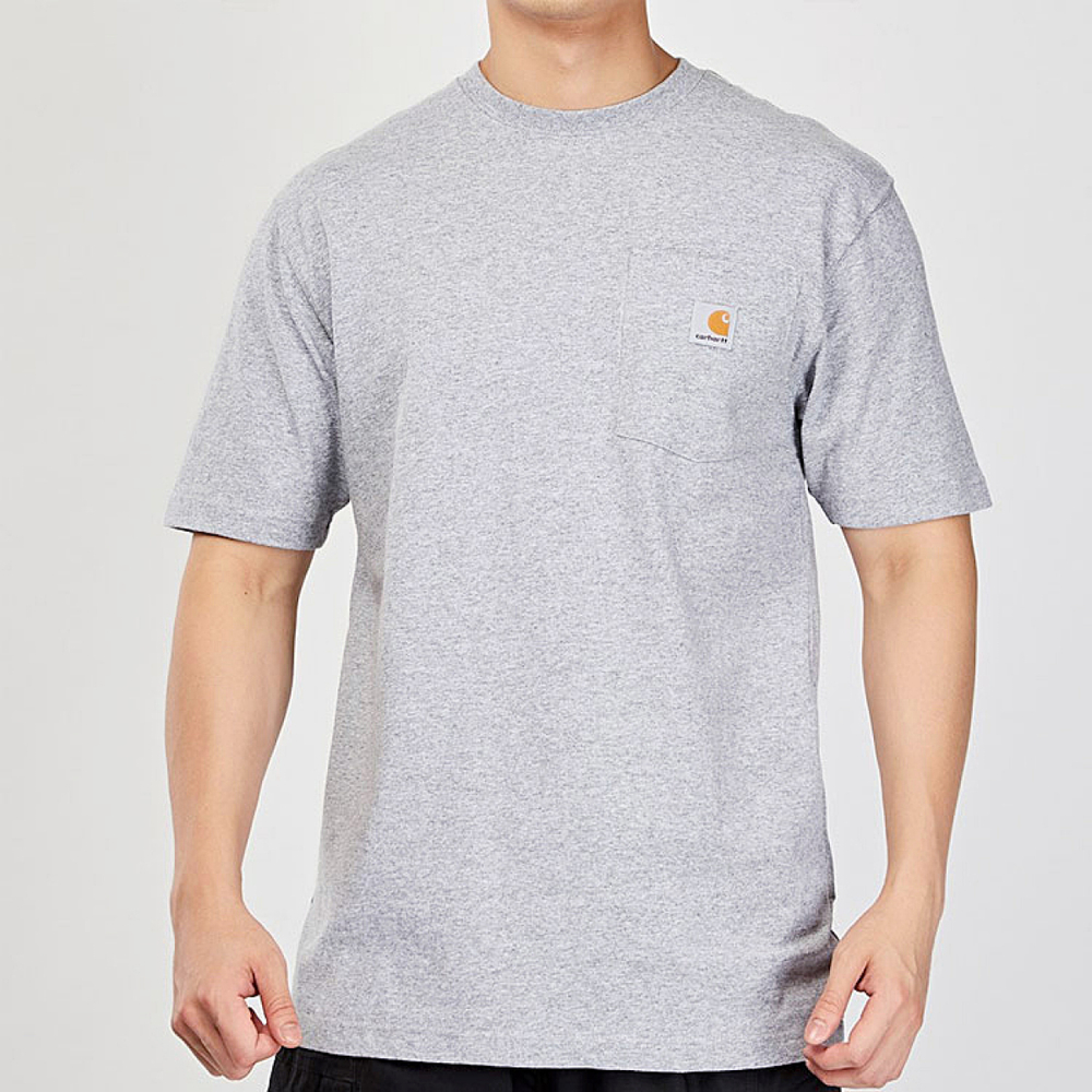Carhartt K87 LOOSE FIT HEAVYWEIGHT SHORT-SLEEVE POCKET T-SHIRT Logo T