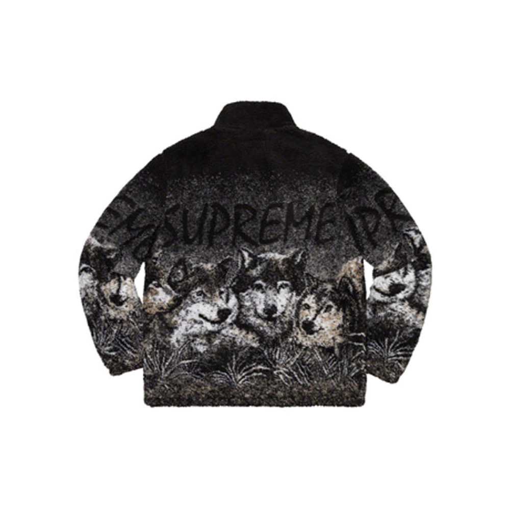 Supreme SS19 Wolf Fleece Jacket Black