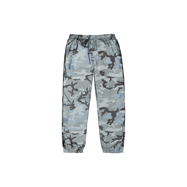 Supreme FW18 Reflective Camo Warm Up Pant Snow Camo