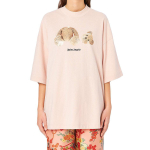 PALM ANGELS Pink Bear S/S T-shirt logo T