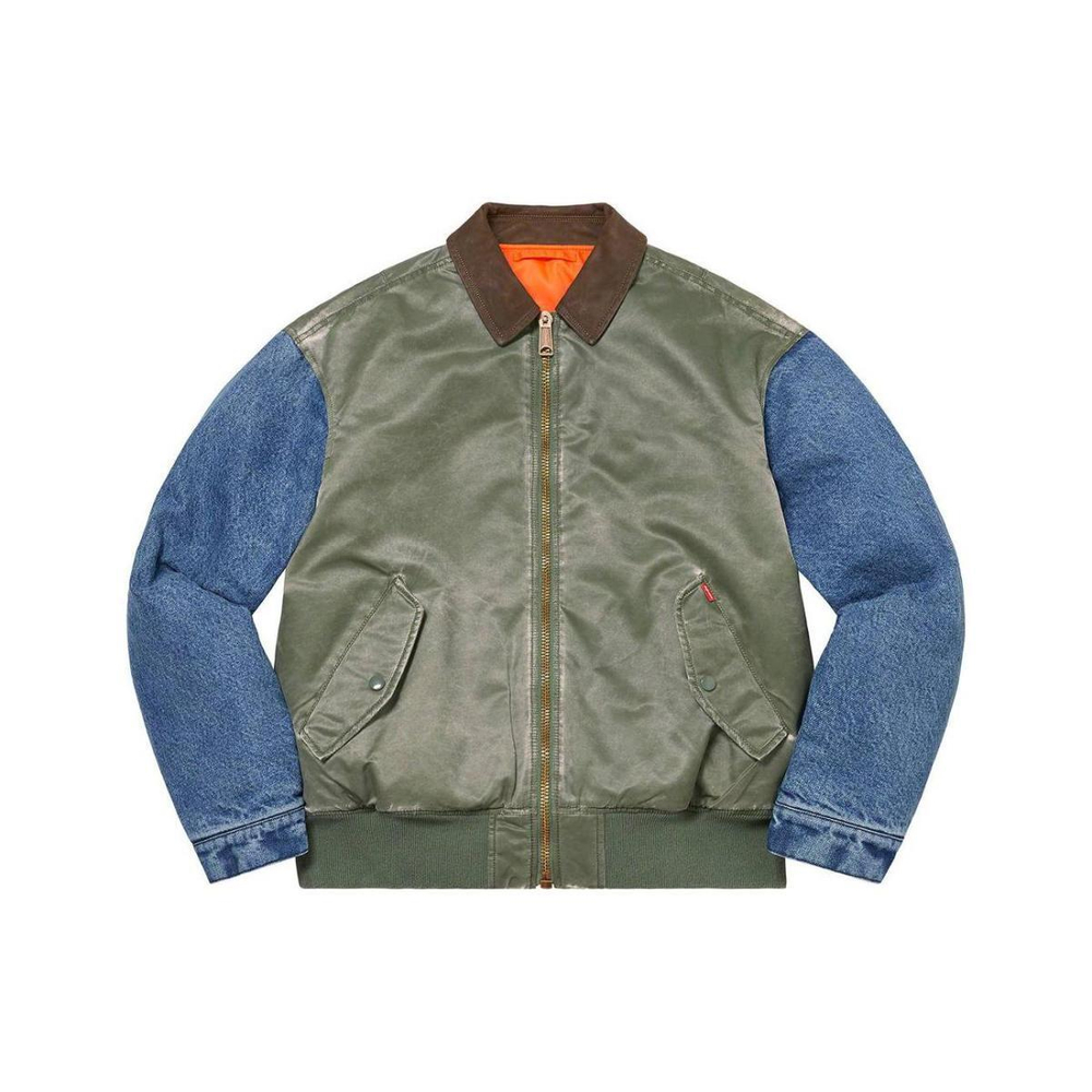 Supreme SS23 Week7 Denim Sleeve Ma-1 MA-1