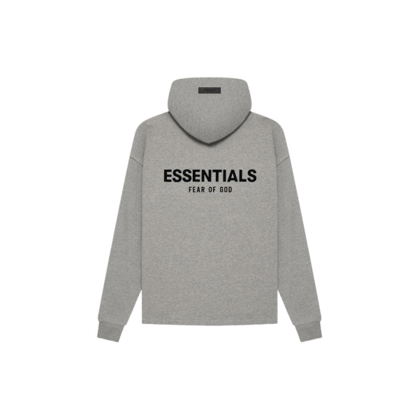 Fear of God Essentials SS22 Relaxed Hoodie Dark Oatmeal Logo