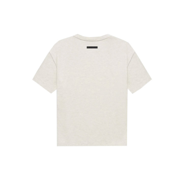 Fear of God Essentials FW21 Tee Light Heather Oatmeal Logo T