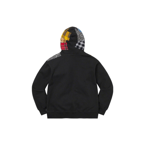 Supreme FW22 Week13 Patchwork Zip Up Hooded Sweatshirt
