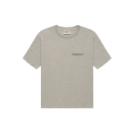 Fear of God Essentials FW21 SS Tee Dark Heather Oatmeal Logo T