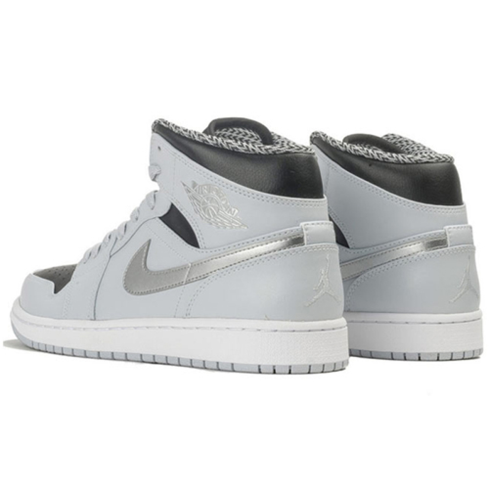Jordan Air Jordan 1 Mid Pure Platinum Metallic Silver