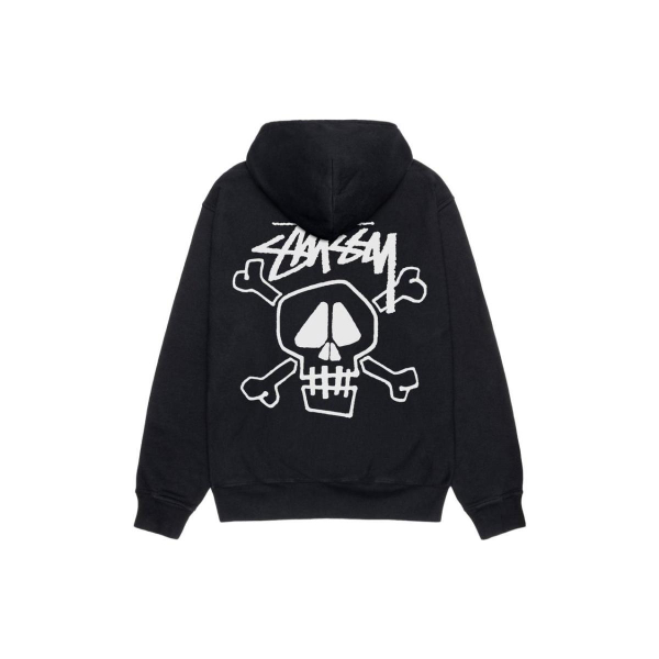 Stussy FW23 SKULL & BONES HOODIE PIGMENT DYED