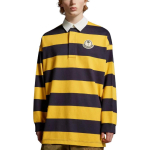 Moncler x Palm Angels Striped Long Sleeve Polo Shirt Logo Polo