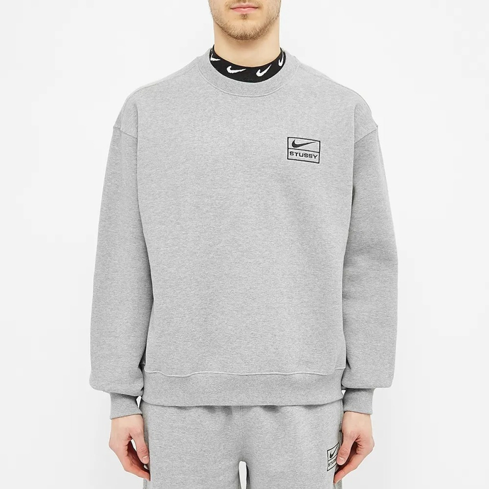 Nike x Stussy Crew Fleece logo