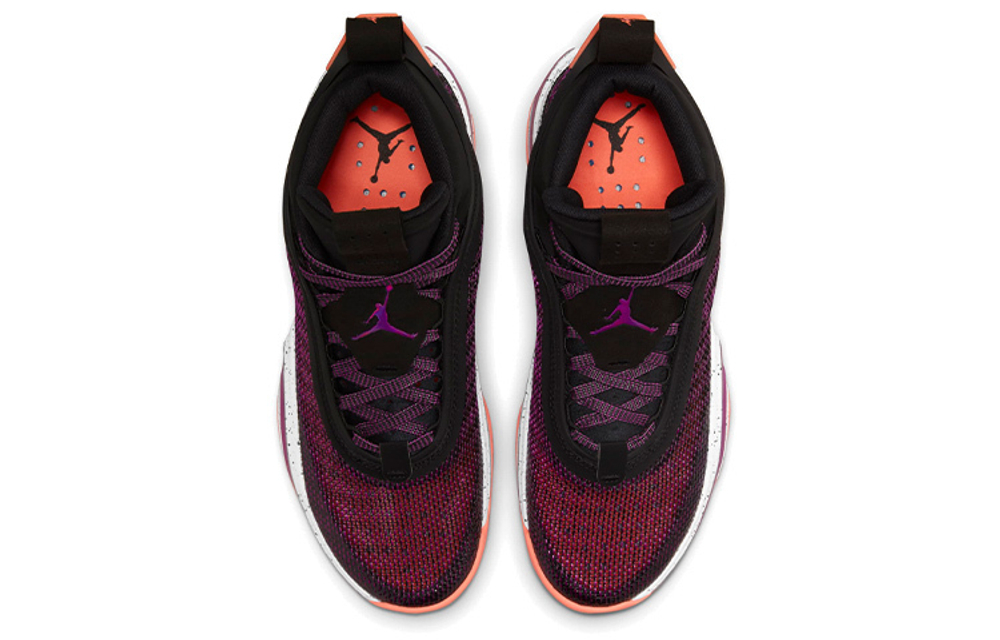 Jordan Air Jordan 36 PF "First Light" fabric synthetic leather TPU UV shock absorption, non-slip, wear-resistant wrapping support, mid-cut actual combat basketball shoes for men and women with the same black and purple domestic version