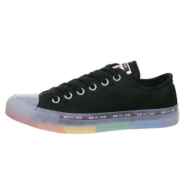 Converse All Star Low Trainers Rainbow Black