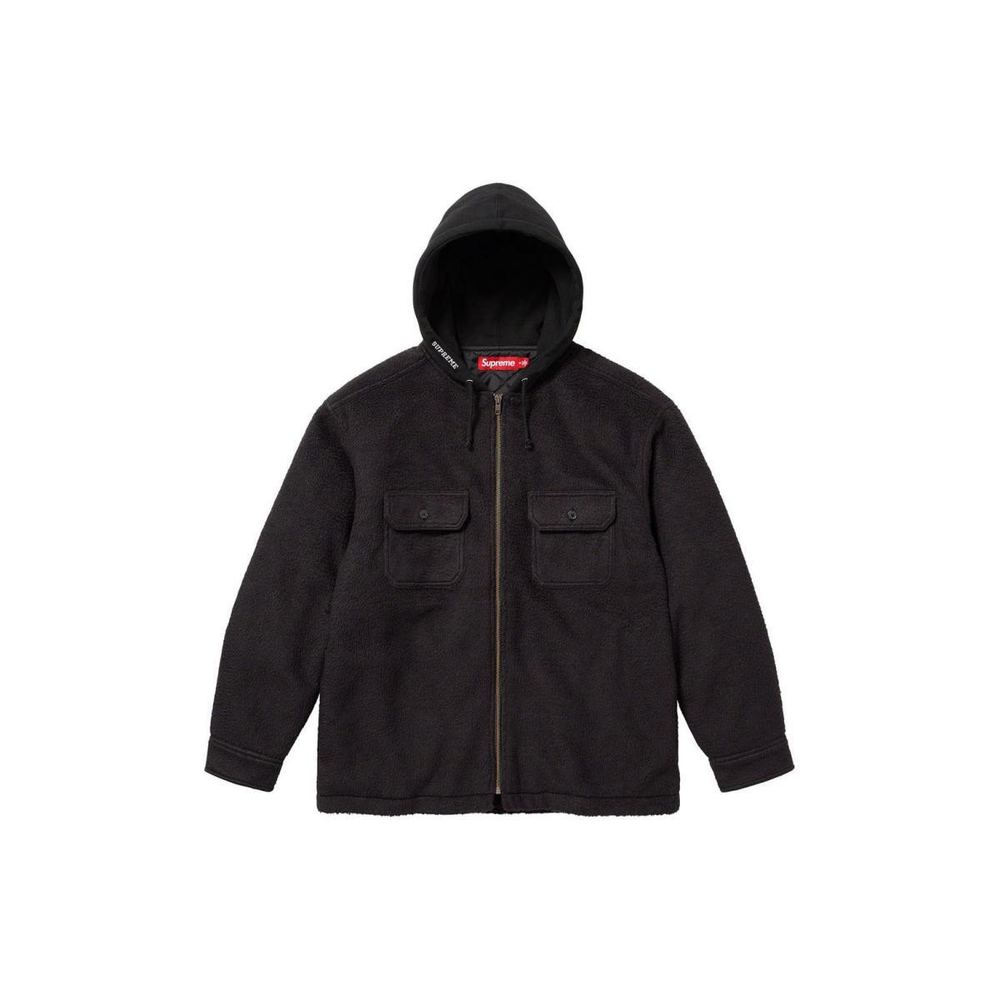 Supreme FW23 WEEK11 FLEECE ZIP UP HOODED SHIRT